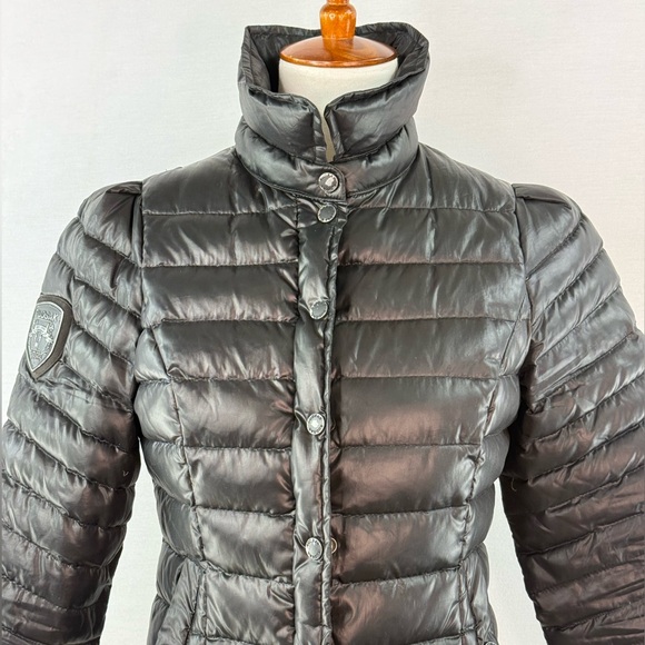 Rudsak Black Glossy Down Puffer Short Puffer Coat Size PS - Picture 6 of 14